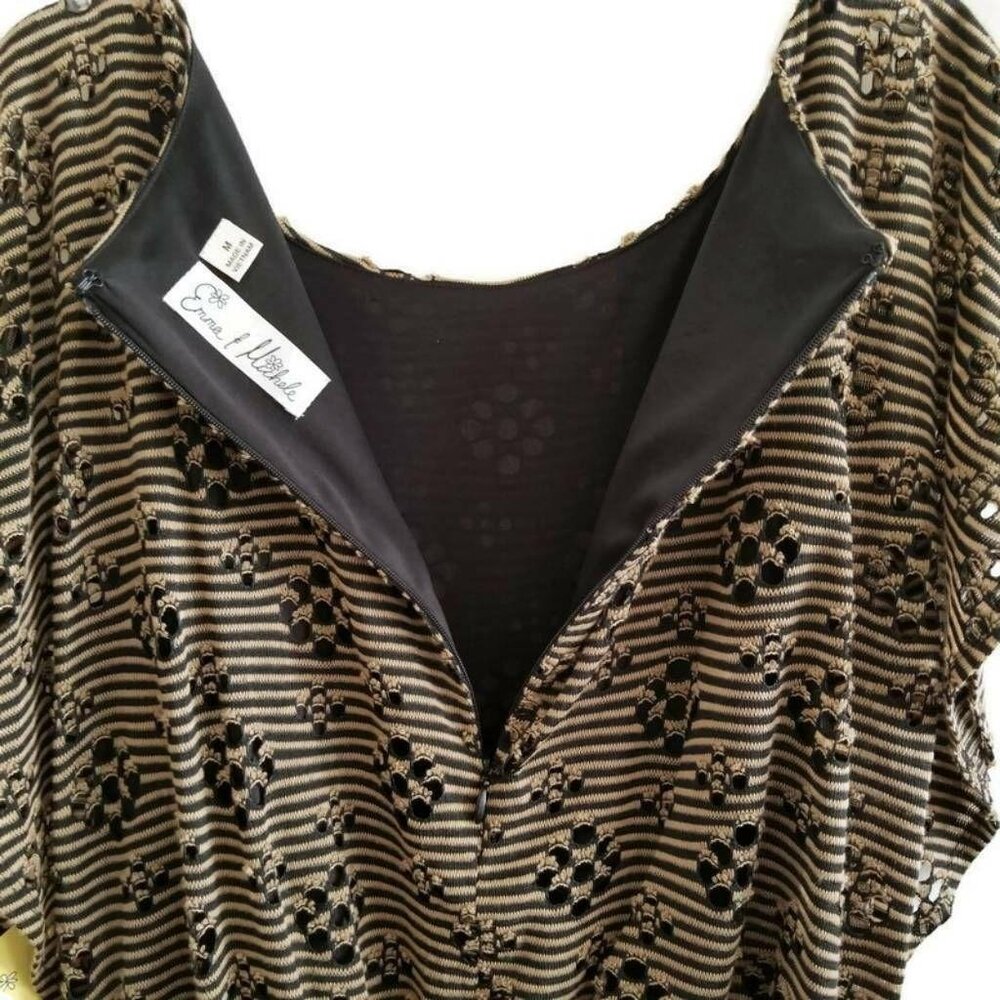 Emma & Michelle Women's Jumpsuit Flutter Sleeves Stretch Belted Pants Medium NWT - Picture 7 of 11